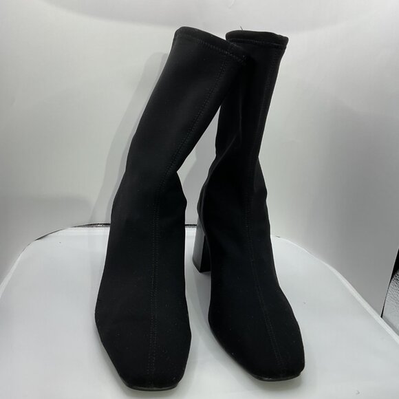 Black Block Heel Ankle Boots For Women Size 8 EU 39 By H&M - Picture 3 of 7
